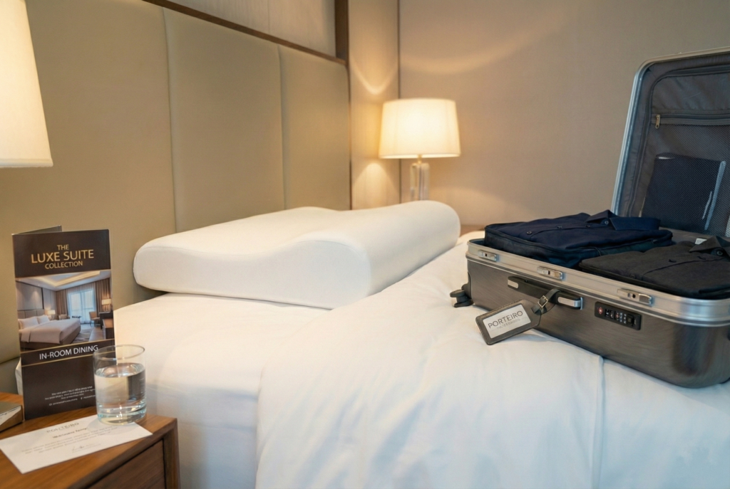 Almohada ligera ideal para viajes y descanso fuera de casa