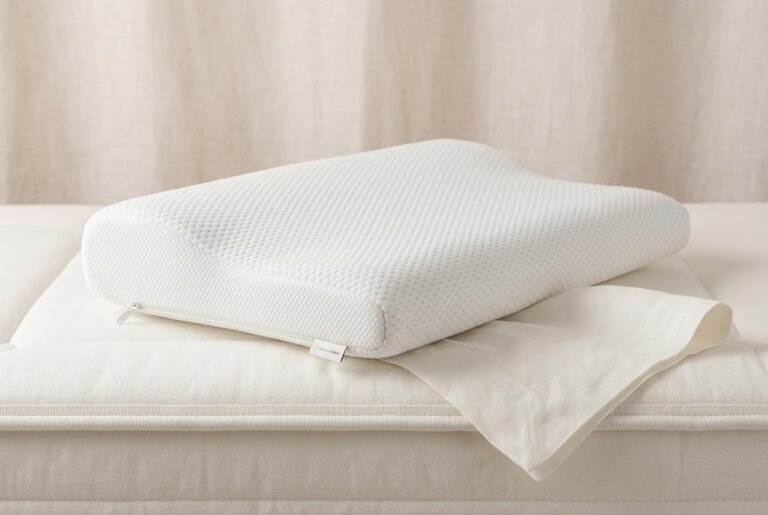 Almohada ergonómica cervical ajustable en altura y soporte